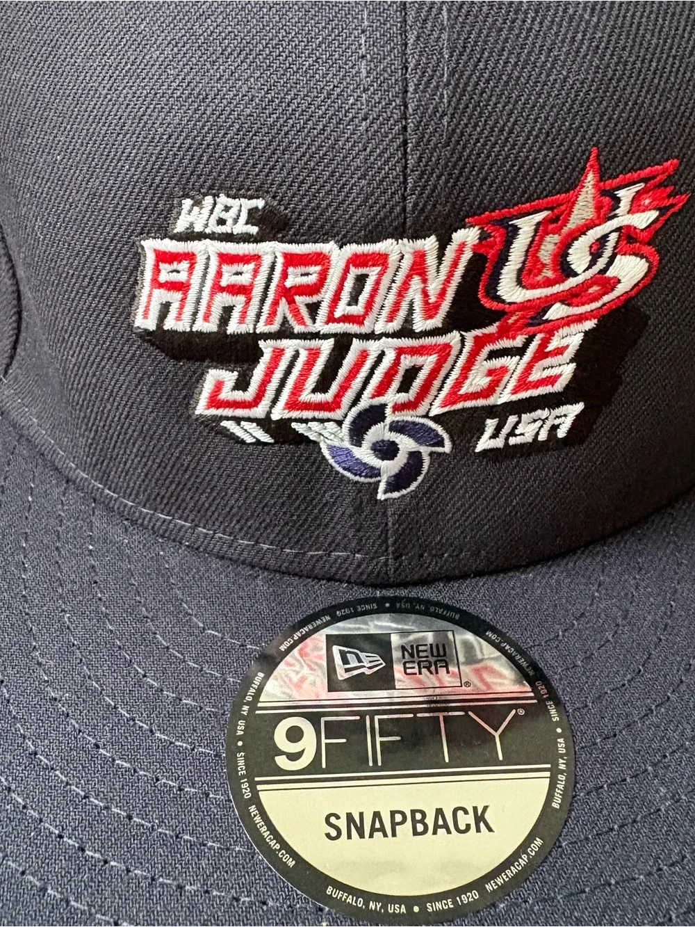 RARE New Era 9Fifty WBC Baseball Team USA Aaron Judge SnapBack Hat Adjustable
